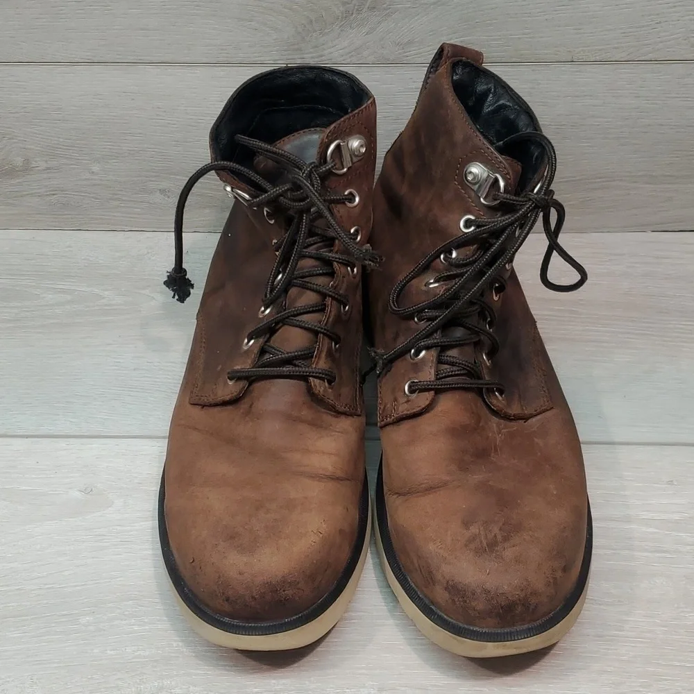 Sorel Mens High Top Leather Waterproof Ankle Lace Up Boots shoes sz 10